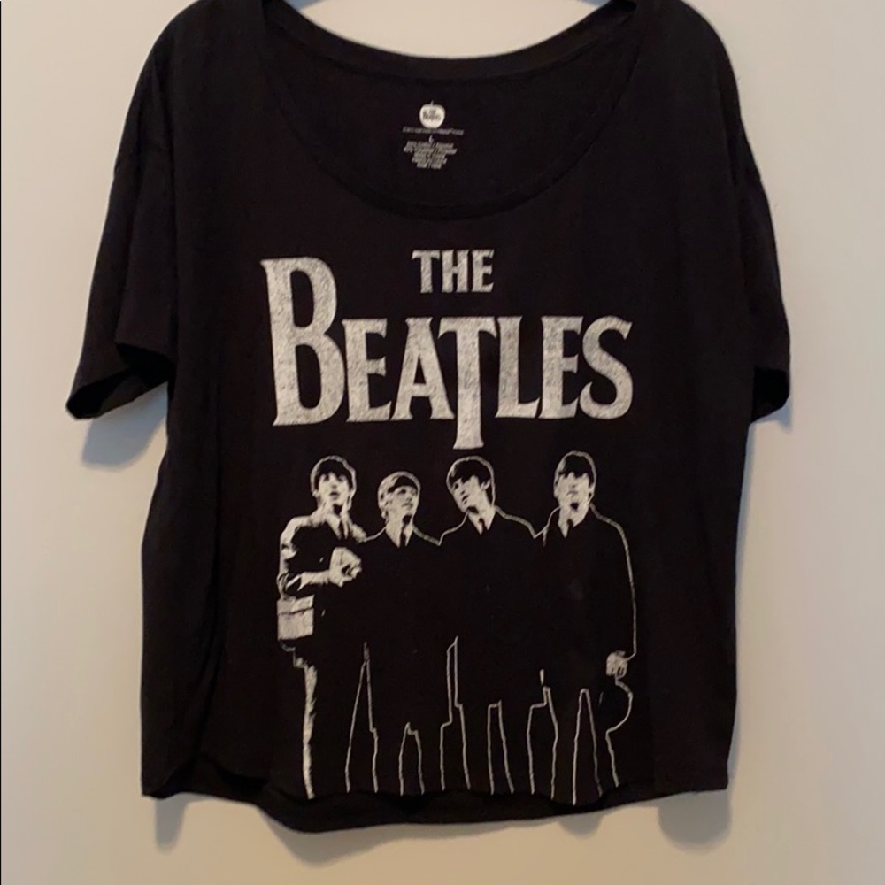 Beatles Apple Corps 1964 Tour Black T-Shirt